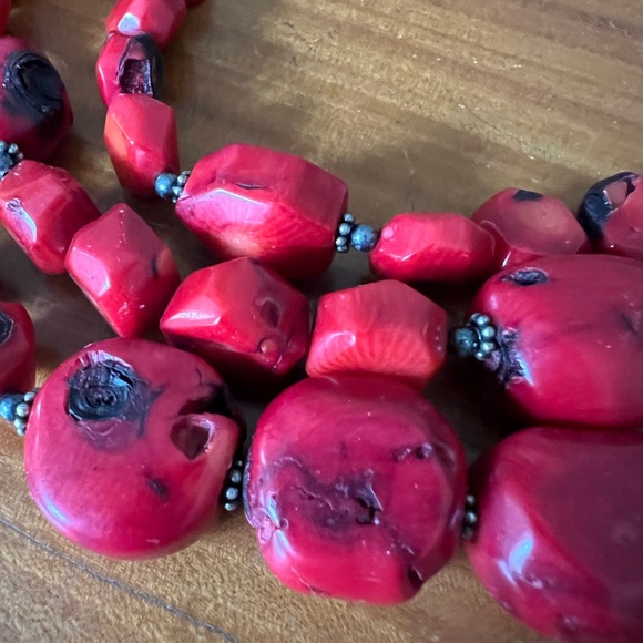 Studio Barse Bamboo Coral 3 Strand Necklace - Picture 4 of 4